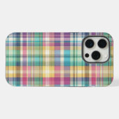 Frühjahr/Osterpaste kariert/Tartan iPhone Hülle (Rückseite (Horizontal))