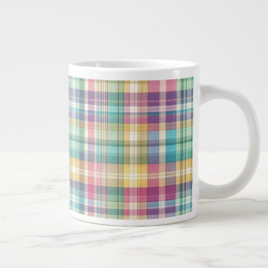 Frühjahr/Osterpaste kariert/Tartan Jumbo-Tasse (Rechts)