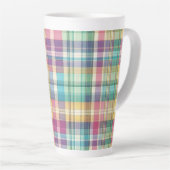 Frühjahr/Osterpaste kariert/Tartan Milchtasse (Rechte Ecke)