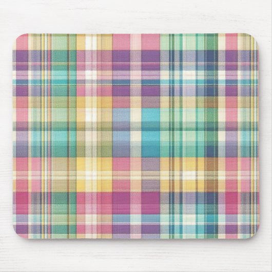 Frühjahr/Osterpaste kariert/Tartan Mousepad (Vorne)