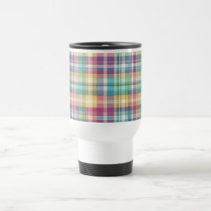 Frühjahr/Osterpaste kariert/Tartan Reisebecher
