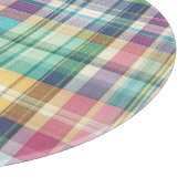 Frühjahr/Osterpaste kariert/Tartan Schneidebrett (Ecke)