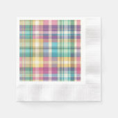 Frühjahr/Osterpaste kariert/Tartan Serviette (Vorderseite)