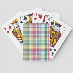 Frühjahr/Osterpaste kariert/Tartan Spielkarten