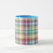 Frühjahr/Osterpaste kariert/Tartan Tasse (Zentrum)