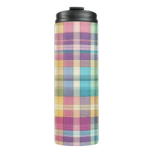 Frühjahr/Osterpaste kariert/Tartan Thermosbecher