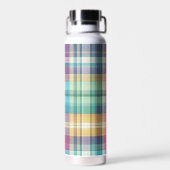 Frühjahr/Osterpaste kariert/Tartan Trinkflasche (Rückseite)