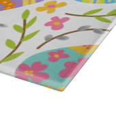 Frühjahr & Osterurlaub Nahtloses Mustergeschenk Schneidebrett (Ecke)