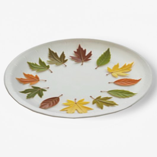 Frühjahr Pappteller (Schrägansicht)