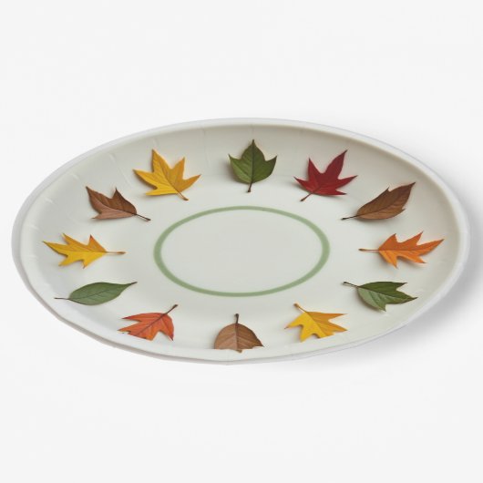 Frühjahr Pappteller (Schrägansicht)