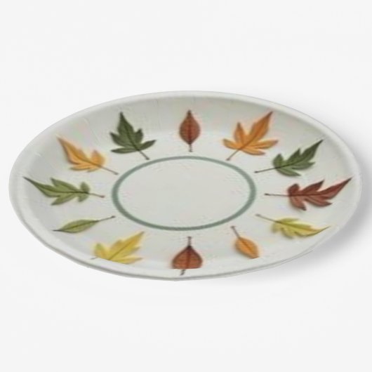 Frühjahr Pappteller (Schrägansicht)