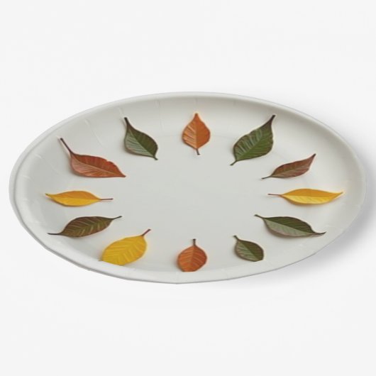 Frühjahr Pappteller (Schrägansicht)