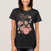 Frühjahr Peach Garden Flying Peacock Frische Pasta T-Shirt (Vorderseite)