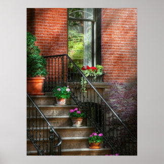 Frühjahr - Porch - Hoboken im Frühjahr Poster