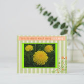 Frühjahr Postkarte (Stehend Vorderseite)