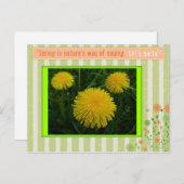Frühjahr Postkarte (Vorne/Hinten)