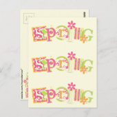 Frühjahr Postkarte (Vorne/Hinten)