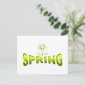 Frühjahr Postkarte (Stehend Vorderseite)