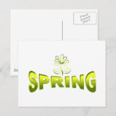 Frühjahr Postkarte (Vorne/Hinten)