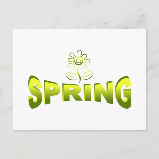 Frühjahr Postkarte (Vorderseite)