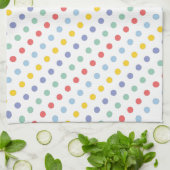 Frühjahr Rainbow Polka Dot Pattern Handtuch (Gefaltet)