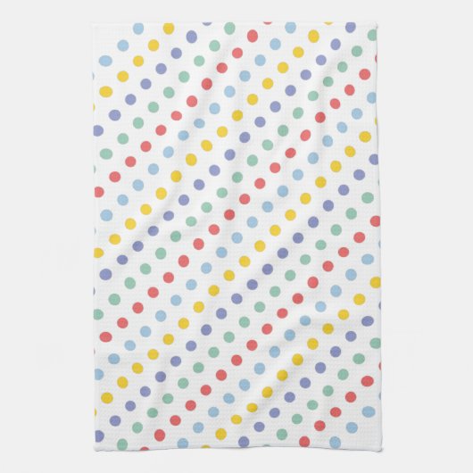 Frühjahr Rainbow Polka Dot Pattern Handtuch (Vertikal)