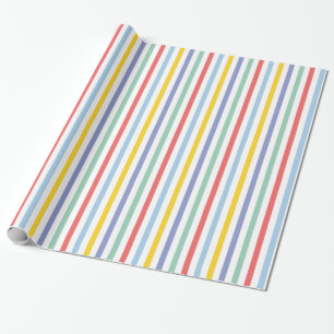 Frühjahr-Regenbogen Streifen Muster Geschenkwrake Geschenkpapier