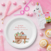 Frühjahr Rustikale moderne Pumpkin Labybug Baby Du Pappteller (Party)