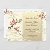 Frühjahr Save the Date Postkarte (Vorne/Hinten)