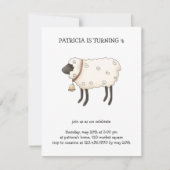 Frühjahr ・ Schafe Einladung (Vorderseite)