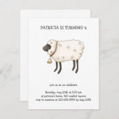 Frühjahr ・ Schafe Einladung (Vorne/Hinten)