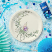 Frühjahr-Schmetterlingspopulver Pappteller (Party)