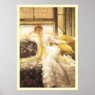 Frühjahr (Seaside) von James Tissot, Vintag Portra Poster