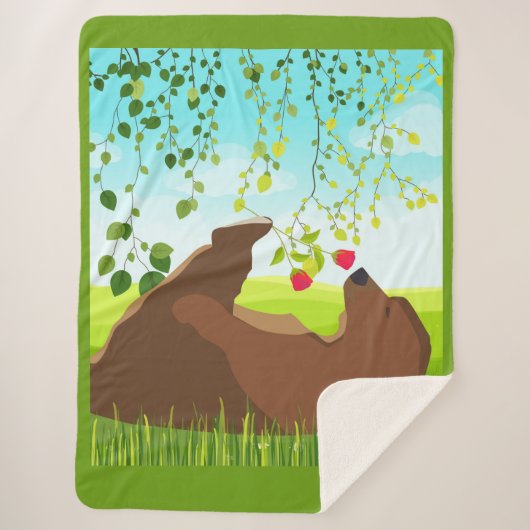 Frühjahr Sherpadecke (Vorderseite)