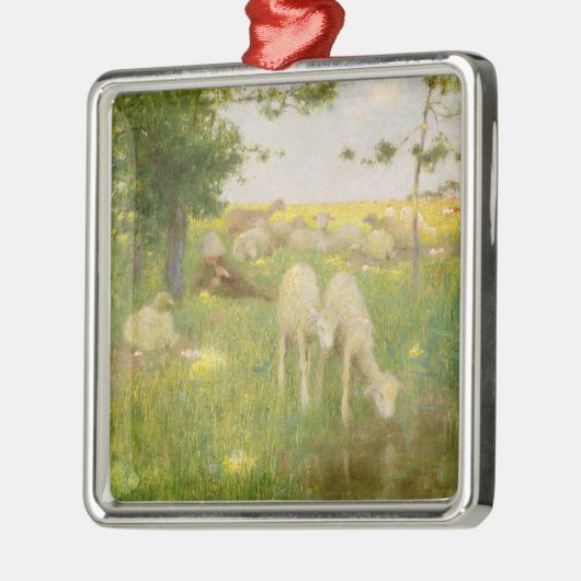 Frühjahr Silbernes Ornament (Links)