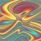 Frühjahr Sommer Blume Magie Aufkleber (Vorderseite)