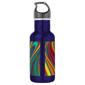 Frühjahr Sommer Blume Magie Edelstahlflasche (Rückseite)