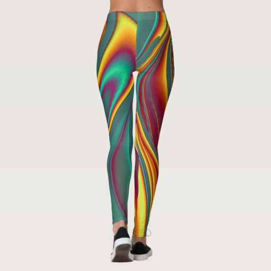 Frühjahr Sommer Blume Magie Leggings (Rückseite)