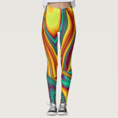 Frühjahr Sommer Blume Magie Leggings (Vorderseite)
