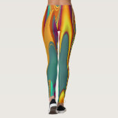 Frühjahr Sommer Blume Magie Leggings (Rückseite)