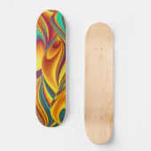 Frühjahr Sommer Blume Magie Skateboard (Vorderseite)