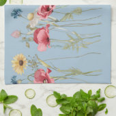 Frühjahr Sommer Blume Wiese Geschirrtuch (Gefaltet)