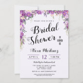 Frühjahr Sommer Blumen Top Bridal Dusche Einladung (Vorderseite)