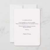 Frühjahr Sommer Floral Boho Garden Danke Karte (Rückseite)