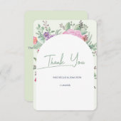 Frühjahr Sommer Floral Boho Garden Dankeskarte (Vorne/Hinten)