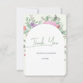 Frühjahr Sommer Floral Boho Garden Dankeskarte (Vorderseite)