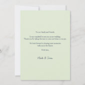 Frühjahr Sommer Floral Boho Garden Dankeskarte (Rückseite)