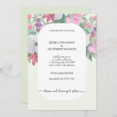 Frühjahr Sommer Floral Boho Garden Einladung (Vorne/Hinten)