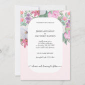 Frühjahr Sommer Floral Boho Garden Einladung (Vorderseite)