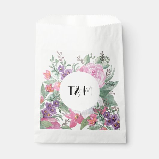 Frühjahr Sommer Floral Boho Garden Geschenktütchen (Vorderseite)